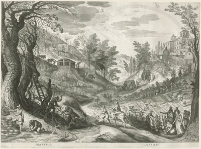 Mars et avril - Egidius  Sadeler (II)
