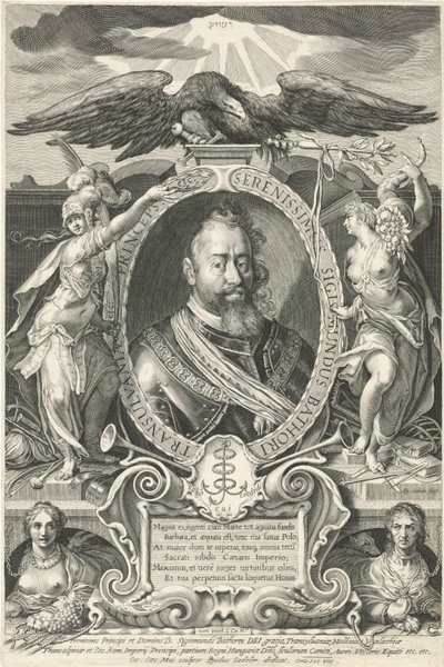 Portrait de Sigismund Báthory, prince de Transylvanie - Egidius  Sadeler (II)
