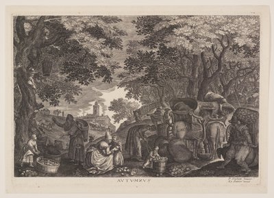 Automne, extrait des Quatre Saisons - Aegidius Sadeler II