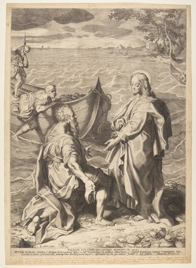 Appel des disciples Pierre et André - Aegidius Sadeler II