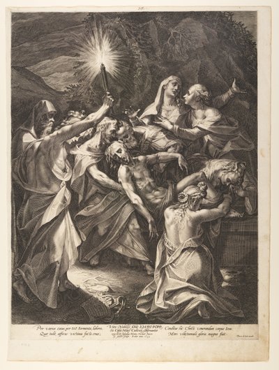 La mise au tombeau - Aegidius Sadeler II