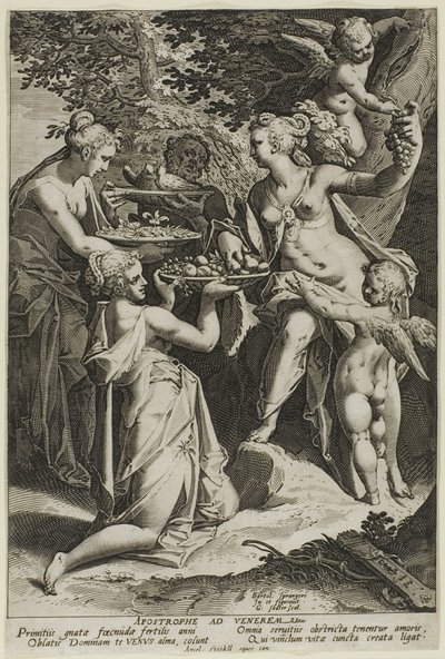Vénus reçoit des cadeaux - Aegidius Sadeler II
