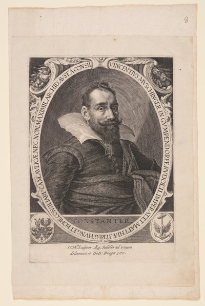 Vincent Muschinger von Gumpendorff, médecin - Aegidius Sadeler II