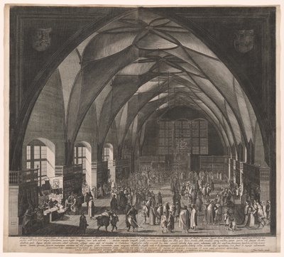 Salle Vladislav, Château de Prague, Foire annuelle - Aegidius Sadeler II