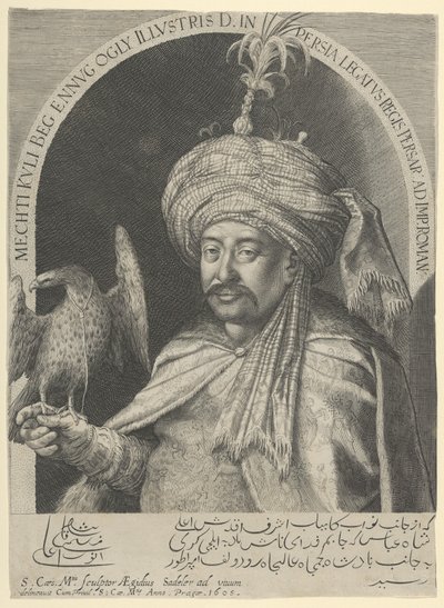Mechti Kuli Beg, ambassadeur persan à Prague - Aegidius Sadeler or Saedeler