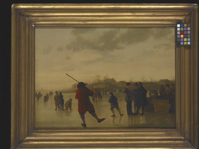 Paysage de rivière gelée avec patineurs - Aelbert Cuyp