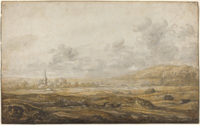 Paysage panoramique le long du Rhin - Aelbert Cuyp