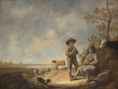 Bergers jouant de la flûte, vers 1643-44 - Aelbert Cuyp