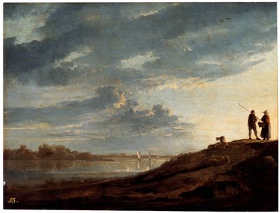 Coucher de soleil sur la rivière, années 1650 - Aelbert Cuyp