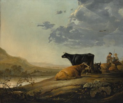 Jeunes bergers avec des vaches, vers 1655-60 - Aelbert Cuyp