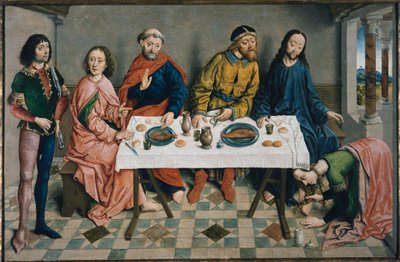 Le Christ dans la maison de Simon le Pharisien, c. 1490 - Aelbrecht Bouts