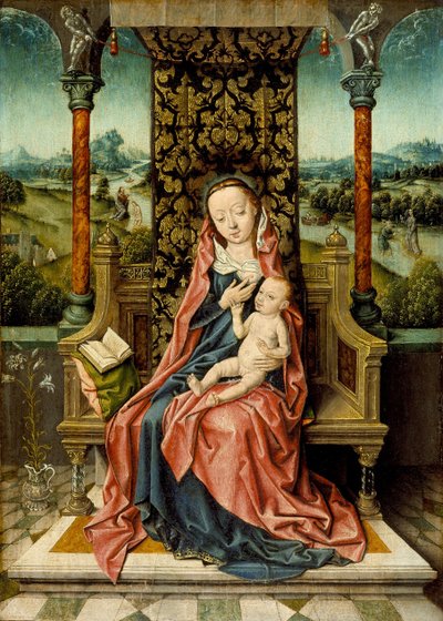 Madone et enfant en majesté, vers 1510 - Aelbrecht Bouts