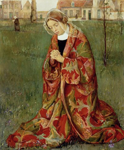 Dans le béguinage, vers 1905 - Aelfred Fahey