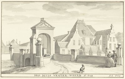 La havezathe Vechterweerd près de Zwolle en 1729 - Aert Schouman
