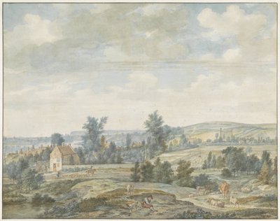 Vue de Middachten et Dieren - Aert Schouman