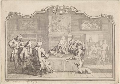Guilde de Saint-Luc à Dordrecht, 1736 - Aert Schouman