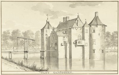 Le château Gansoijen près de Drongelen - Aert Schouman