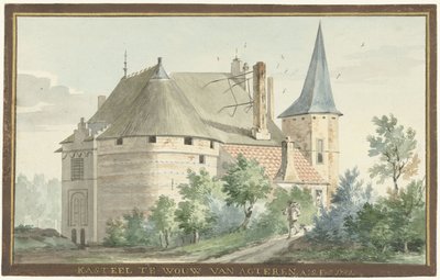 Le château de Wouw (de derrière) - Aert Schouman