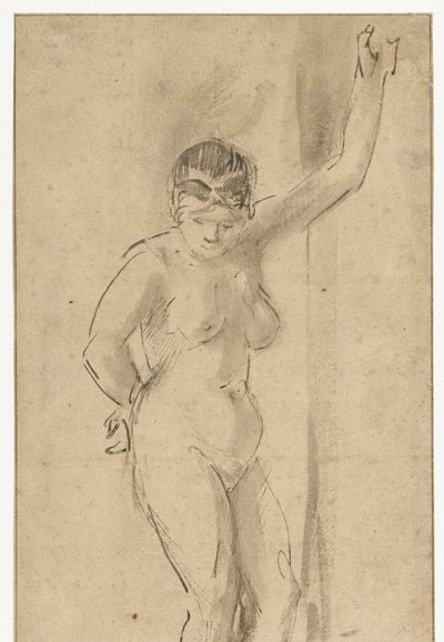 Nu féminin debout avec bras levé - Aert de Gelder (attributed to)