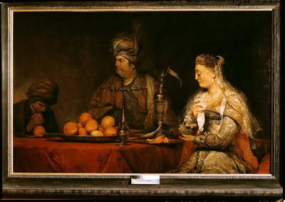 Haman et Assuérus au festin d