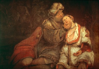 Ruth et Boaz ... (huile sur toile) - Aert de Gelder