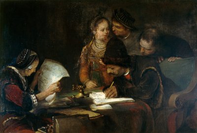 Le contrat de mariage, vers 1670 - Aert de Gelder