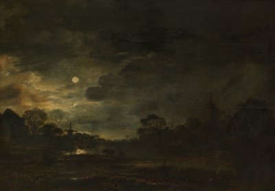 Paysage au clair de lune - Aert van der Neer