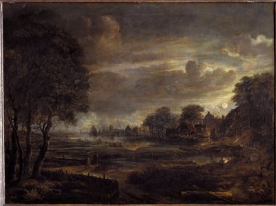 Paysage au clair de lune - Aert van der Neer
