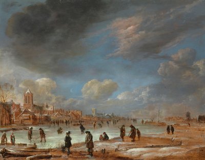 Vue de rivière en hiver, 1655-60 - Aert van der Neer