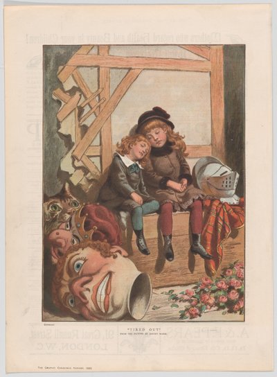 Épuisé, du numéro de Noël de The Graphic, 7 décembre 1885 - After Adrien Emmanuel Marie.