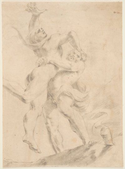 Étude pour Hercule et Antée - After Annibale Carracci