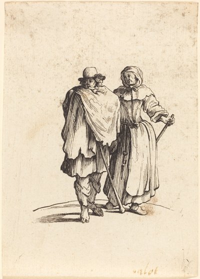 Couple de mendiants - After Jacques Callot