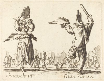 Fracischina et Gian Farina - After Jacques Callot