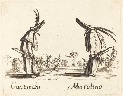Guatsetto et Mestolino - After Jacques Callot