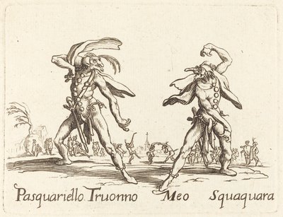 Pasquariello Truonno et Meo Squaquara - After Jacques Callot