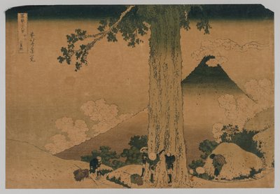 Fuji depuis le Col de Mishima, Province de Koshu - After Katsushika Hokusai
