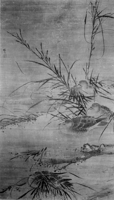 Canards et roseaux - After Lin Liang
