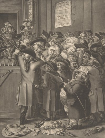 La Porte du Parterre, 9 novembre 1784 - After Robert Dighton the Elder.