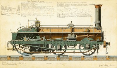 Locomotive à grande vitesse, 1864 - Agapele Jemeppes