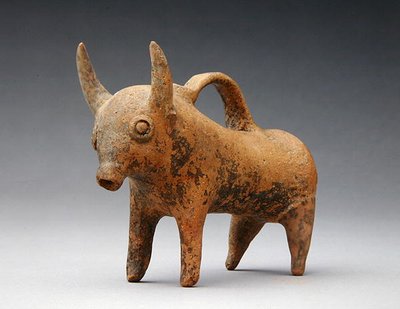 Jar en forme de bœuf, c.1575-1400 av. J.-C. - Age Bronze