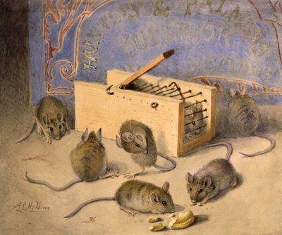 Souris et Biscuits Supérieurs de Huntley - Palmer, c.1920 - Agnes Louise Holding