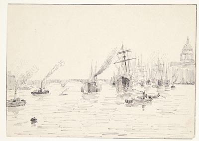 Vue sur la Seine (?) - Agnes Lunn