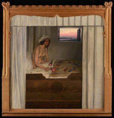 Jomfru Blidelil (La jeune fille Blidelil) (huile sur toile) - Agnes Slott-Muller