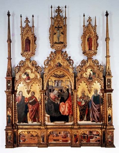 Couronnement de la Vierge, triptyque - Agnolo and Bartolomeo degli Erri