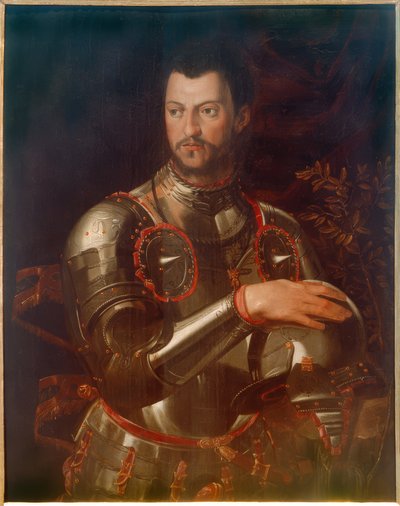 Portrait du duc Cosimo I en armure - Agnolo Bronzino