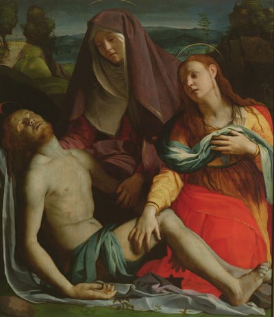Christ mort entre la Vierge et Marie Madeleine - Agnolo Bronzino