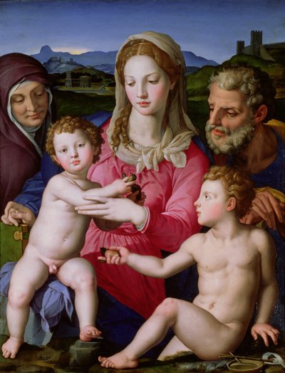 Sainte Famille avec Sainte Anne et le petit Saint Jean-Baptiste, c.1550 - Agnolo Bronzino