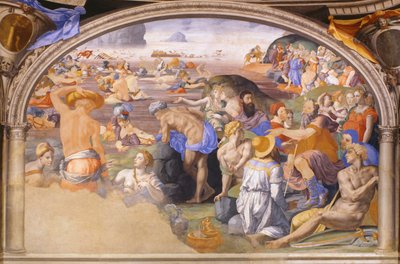 Le passage de la mer Rouge par les Israélites, 1540-1545 - Agnolo Bronzino