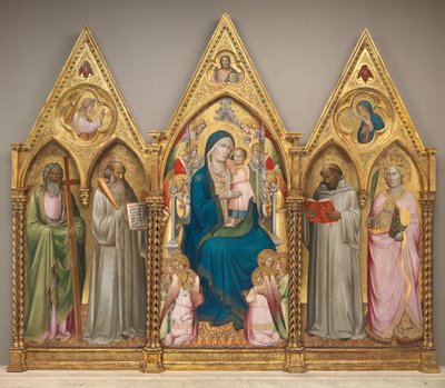 Madone et enfant avec les saints André, Benoît, Bernard et Catherine d