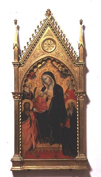 Madone del Latte avec des Saints - Agnolo Gaddi